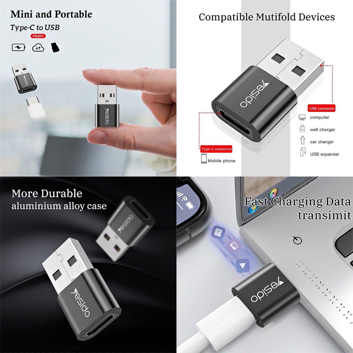 YESIDO GS09 USB Charging Adapter