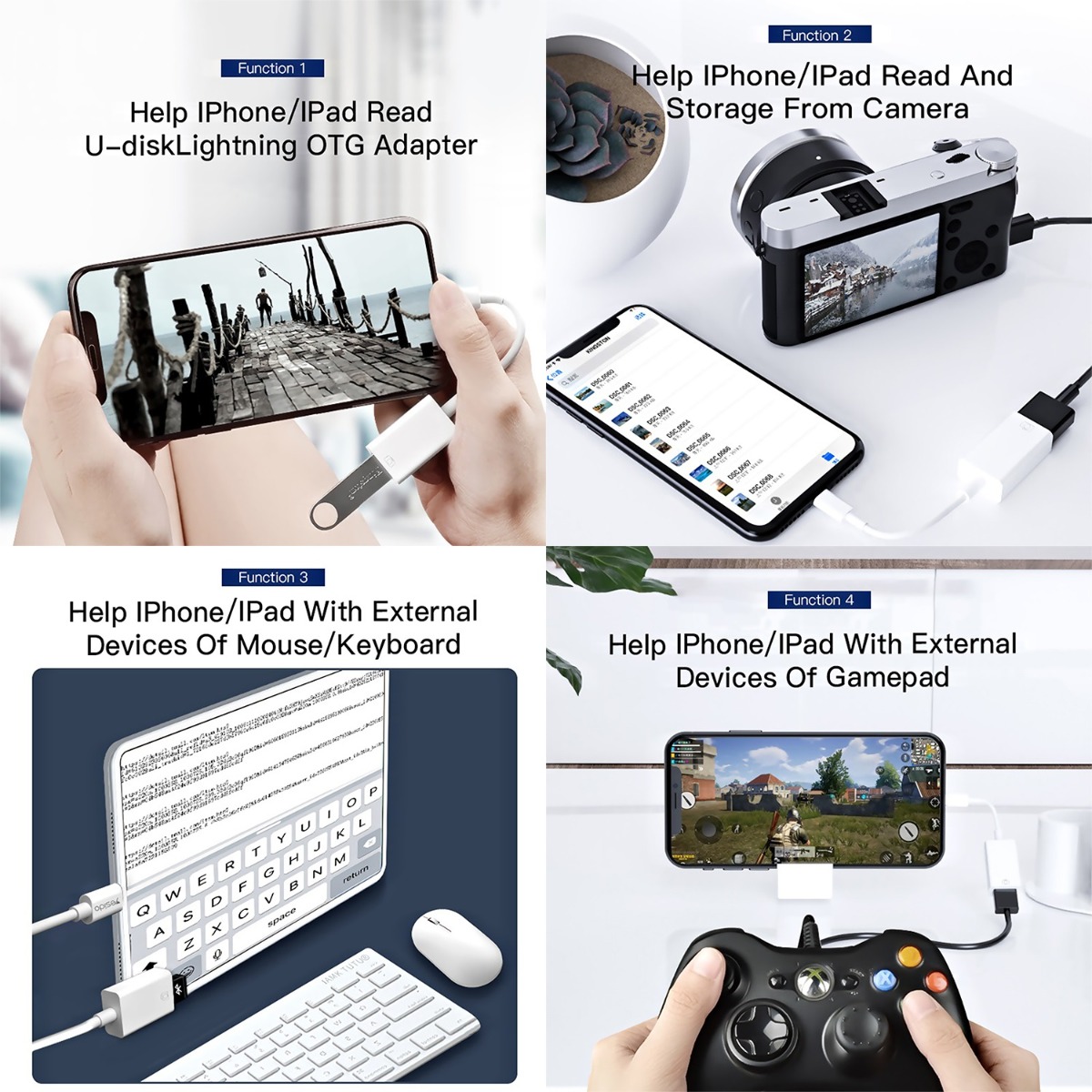 YESIDO GS10 iPhone OTG Cable Adapter
