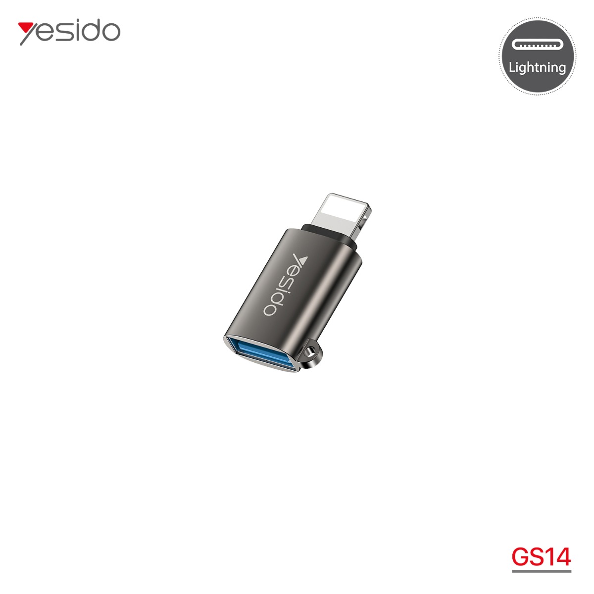تحويلة YESIDO GS14 USB to Lightning OTG