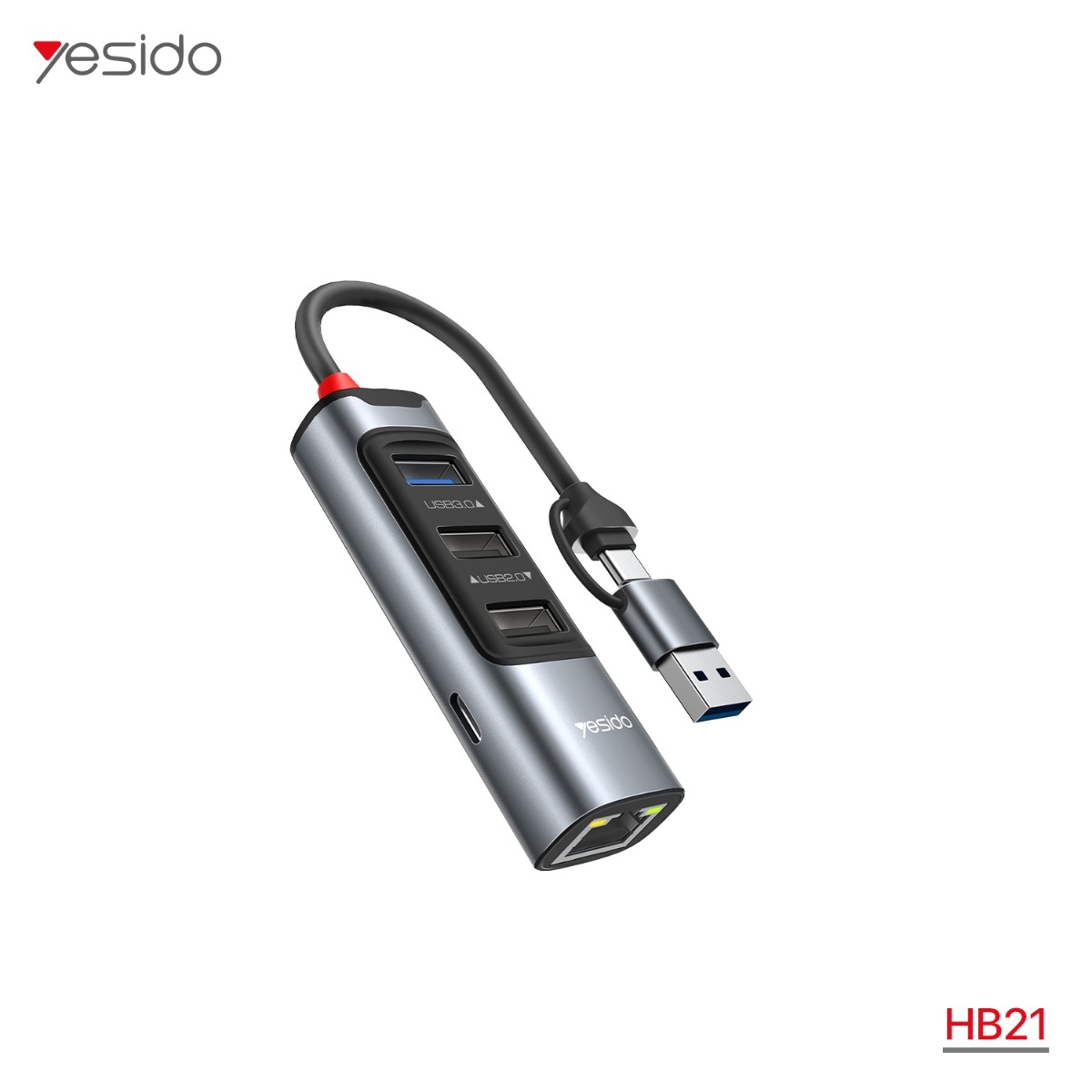 YESIDO HB21 5in1 Multifunctional HUB Adapter