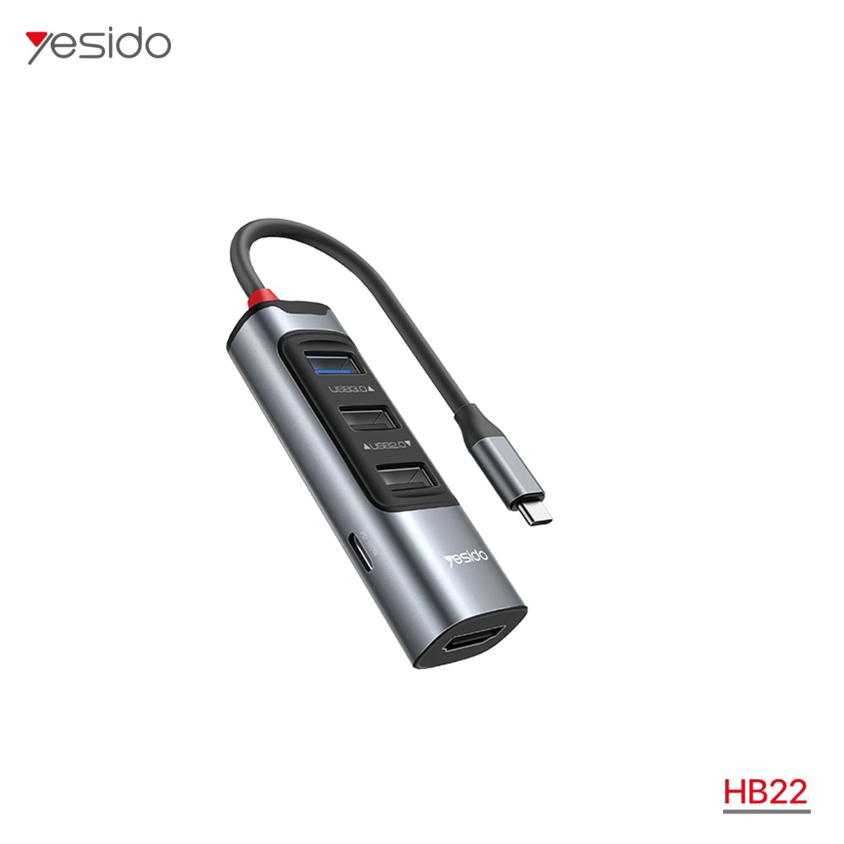 تحويلة YESIDO HB22 5in1 HUB متعددة الوظائف