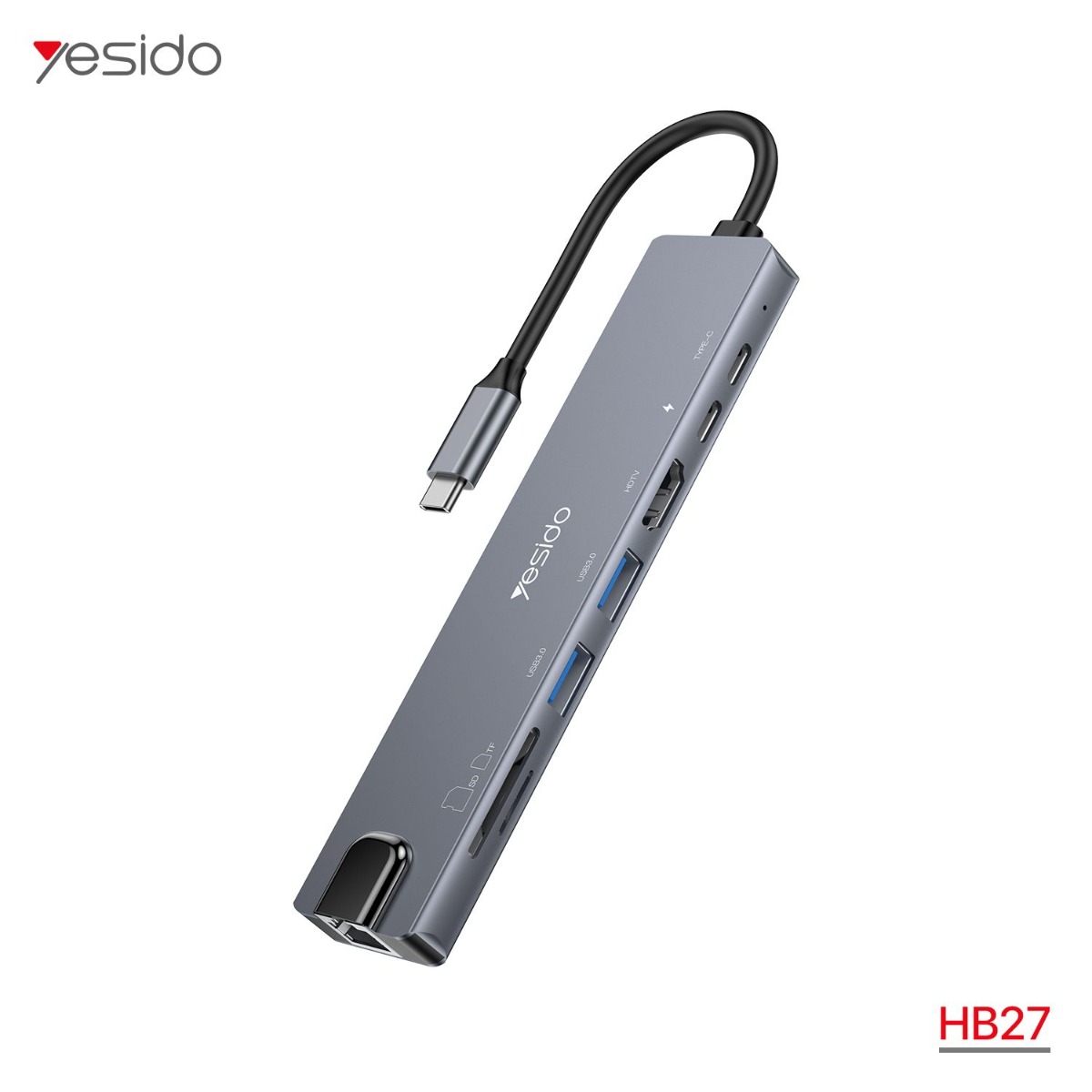YESIDO HB27 8in1 Multifunctional HUB Adapter