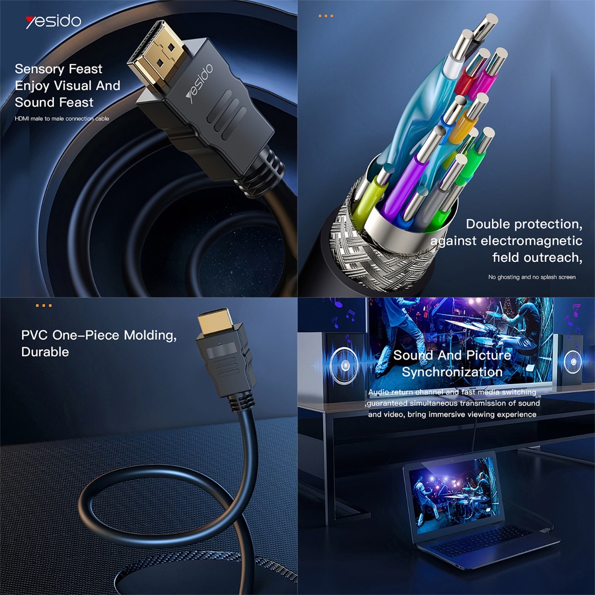 YESIDO HM09 4K HDMI Cable