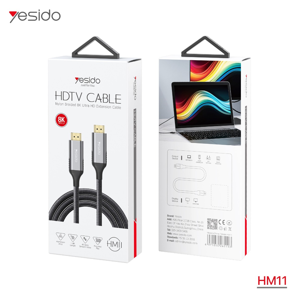 YESIDO HM11 8K HDMI Cable