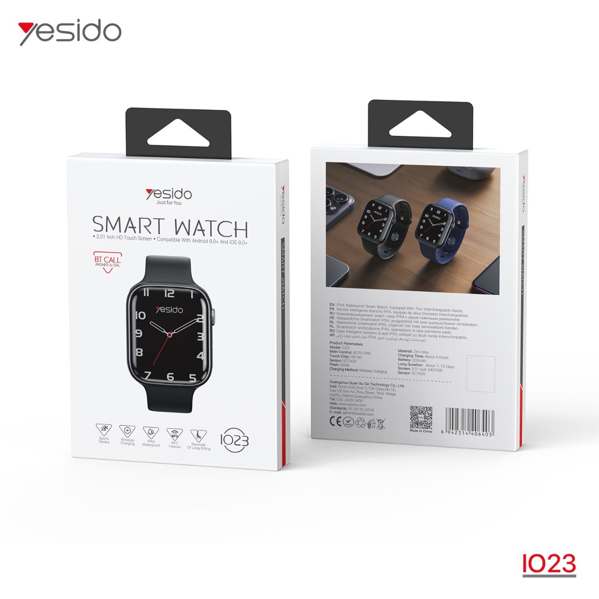 ساعة YESIDO IO23 الذكية