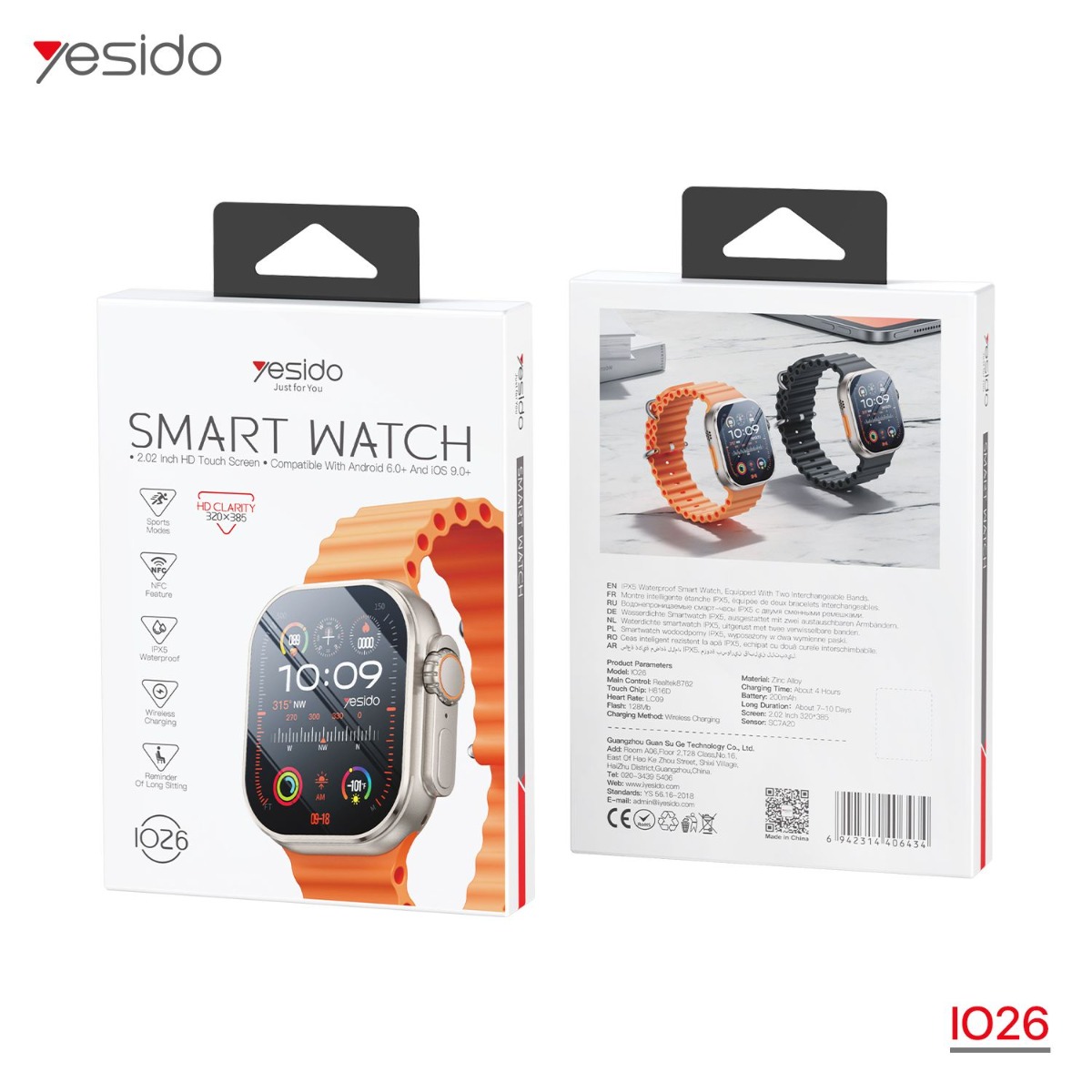 YESIDO IO26 Smart Watch