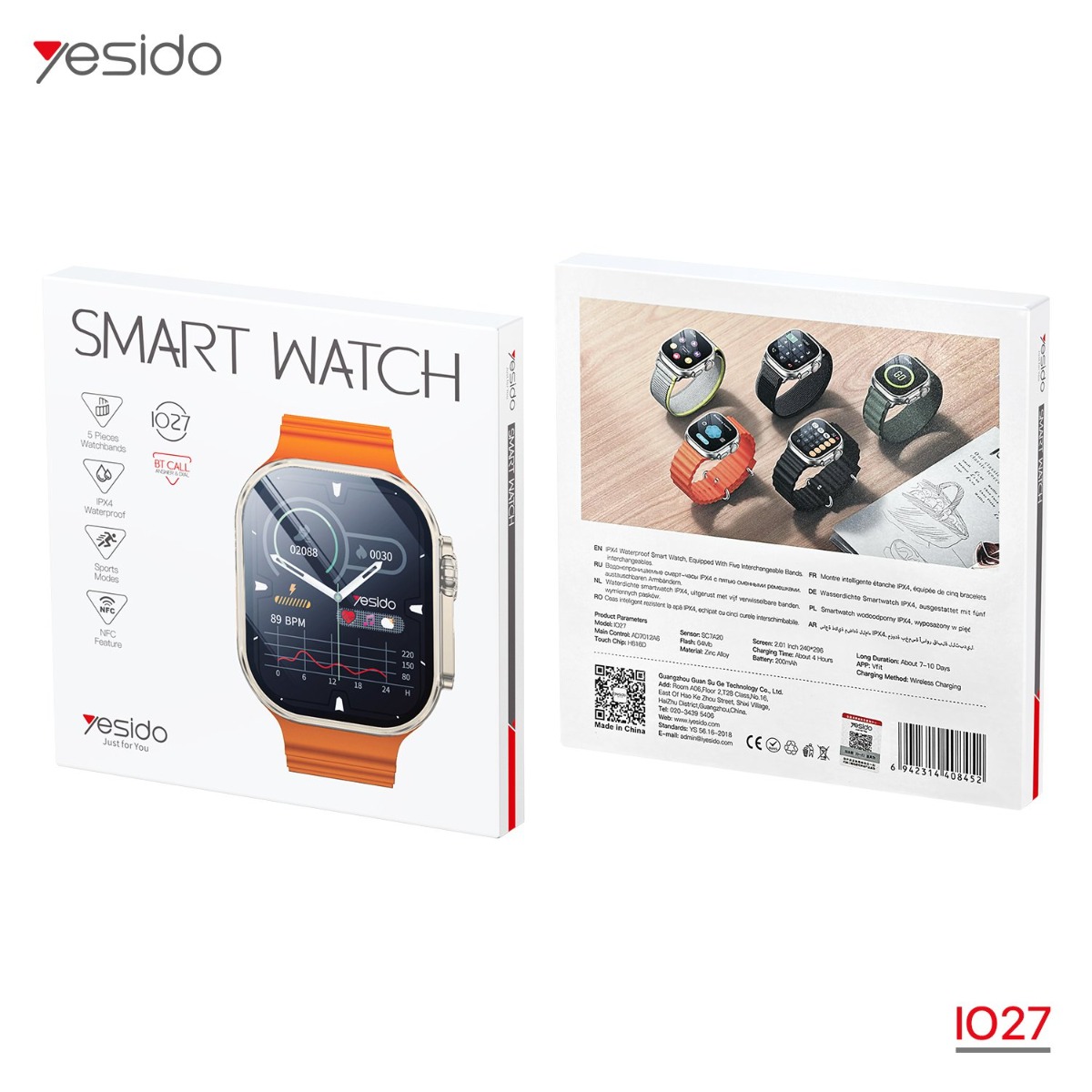 YESIDO IO27 Smart Watch
