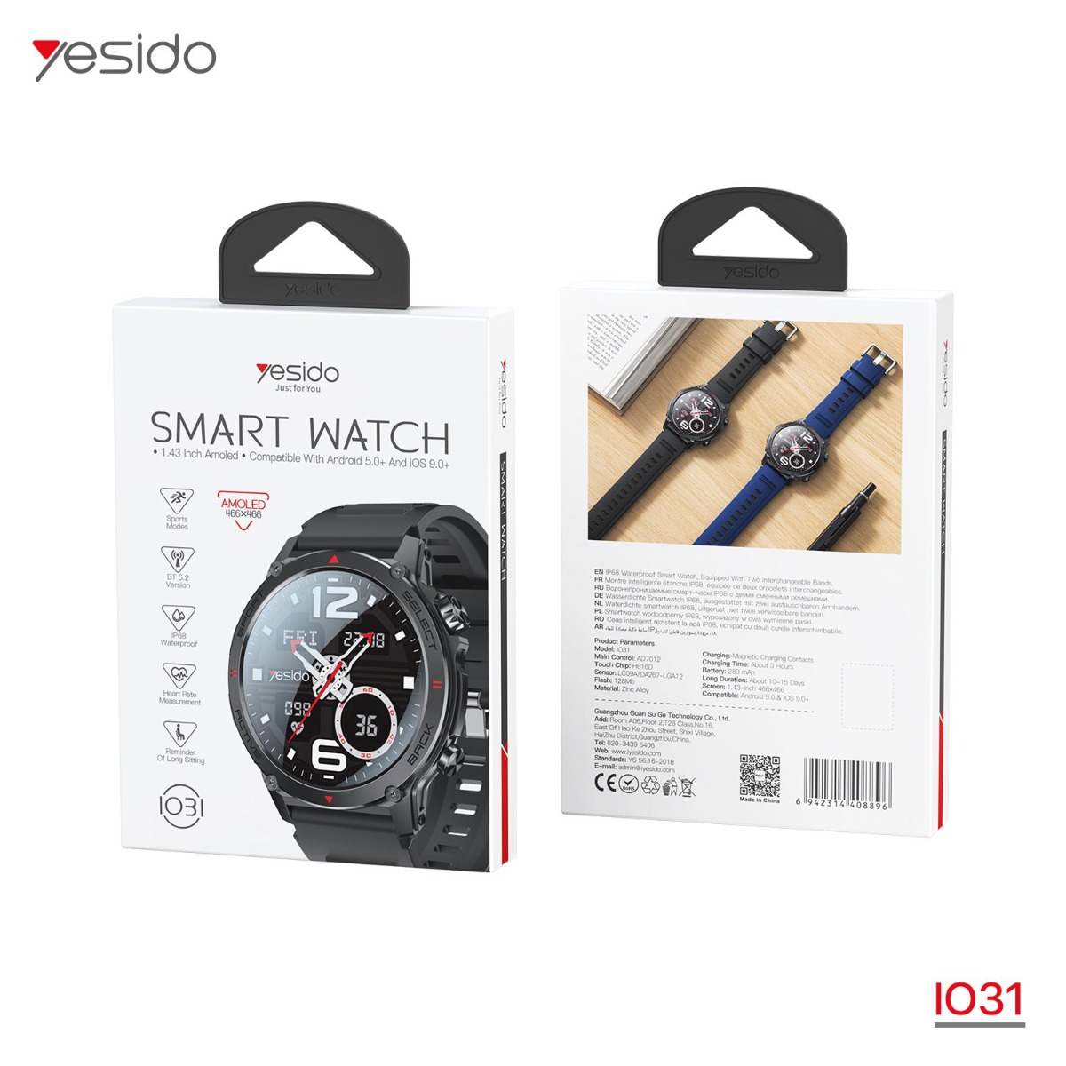 ساعة YESIDO IO31 الذكية