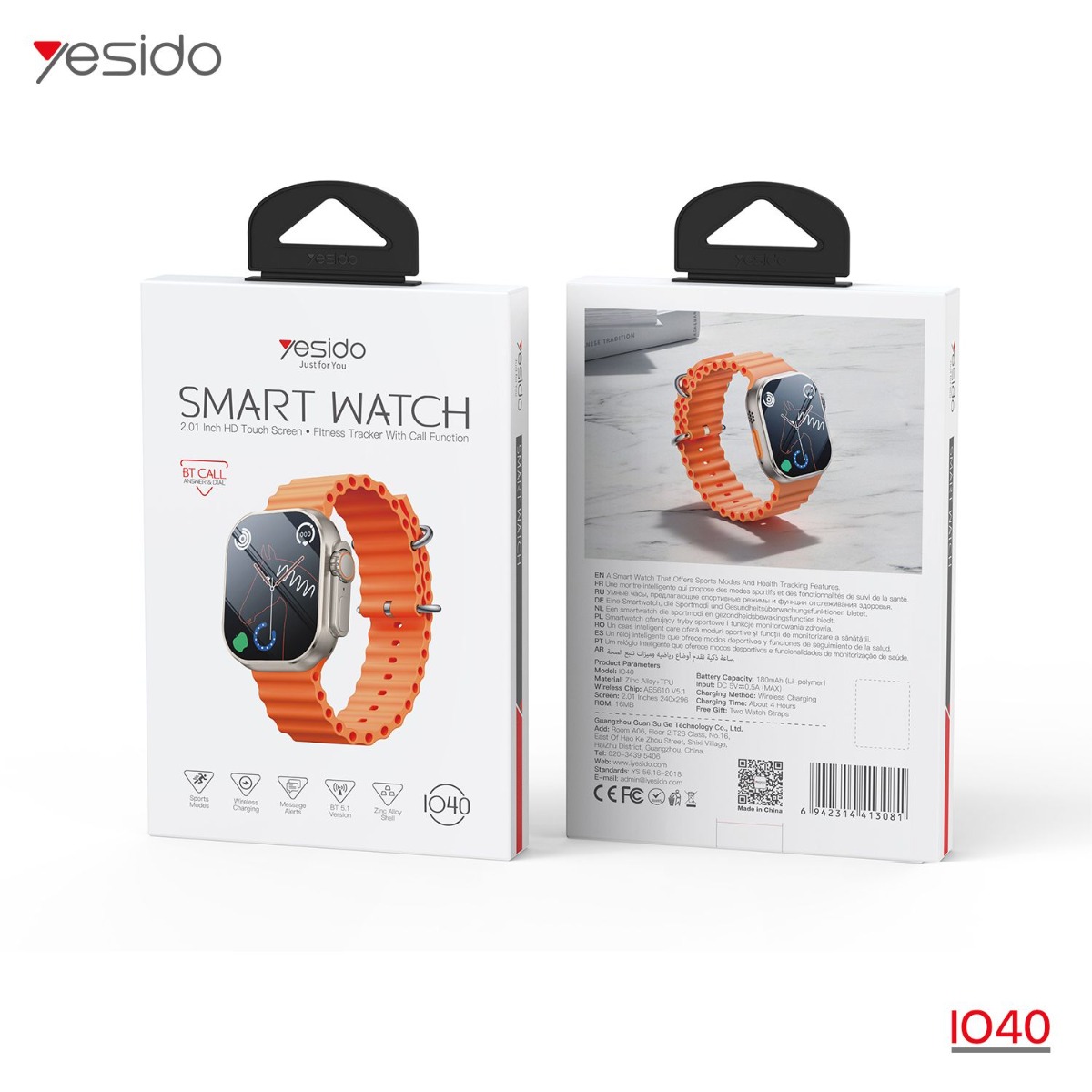 ساعة YESIDO IO40 الذكية