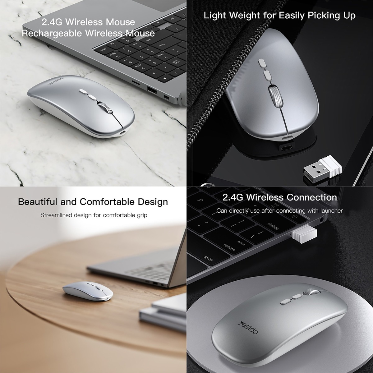 ماوس YESIDO KB15 لاسلكي