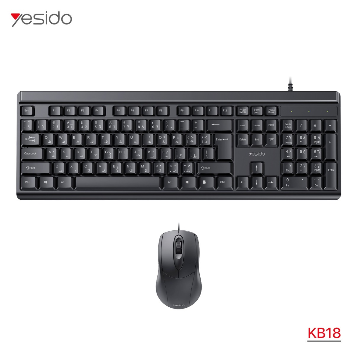 YESIDO KB18 Wired Keyboard & Mouse