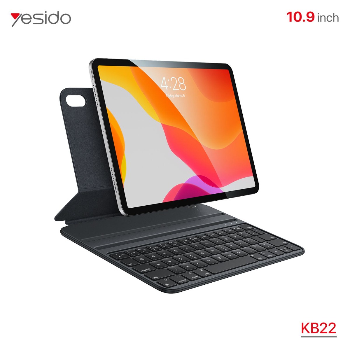 دفتر جلد آيباد YESIDO KB22 10th مع كيبورد