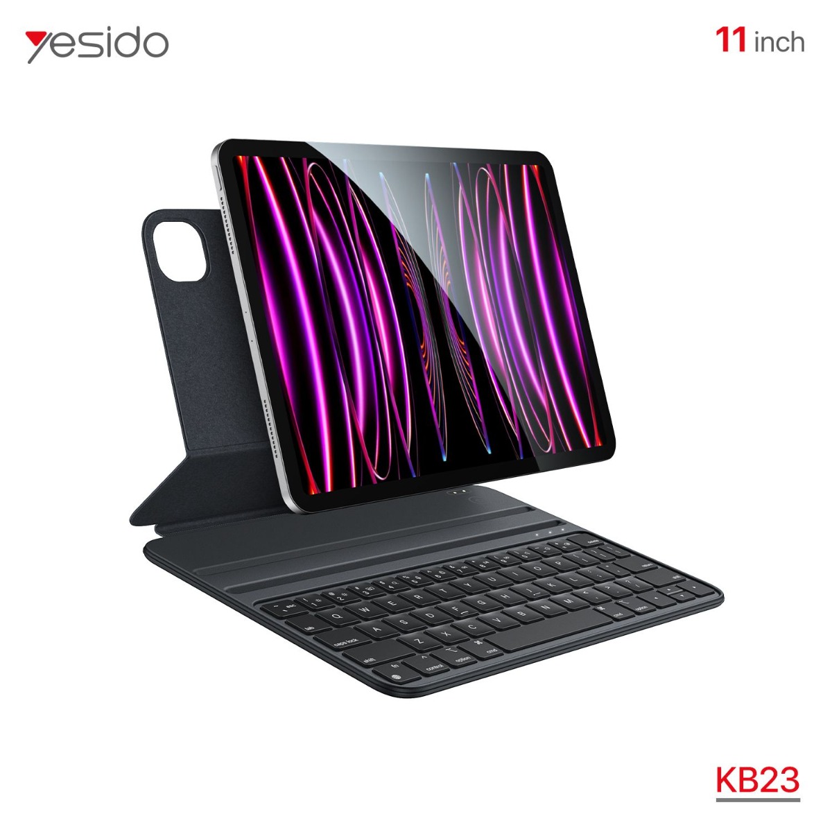دفتر جلد آيباد YESIDO KB23 11 (Pro/Air) مع كيبورد