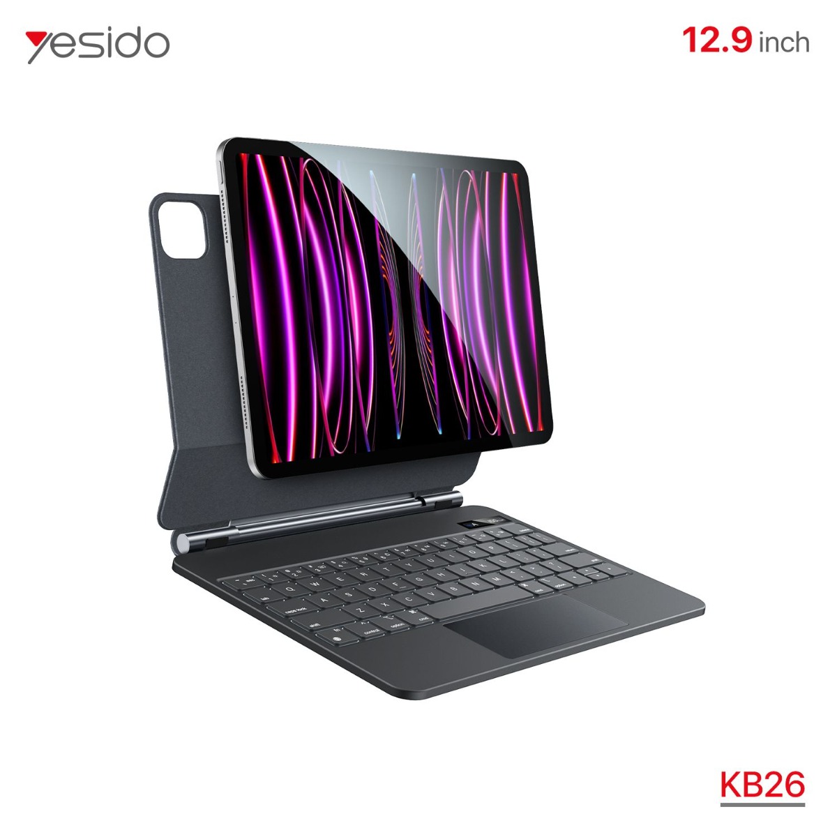 دفتر جلد آيباد YESIDO KB26 6th (Pro/Air) مع كيبورد وماوس