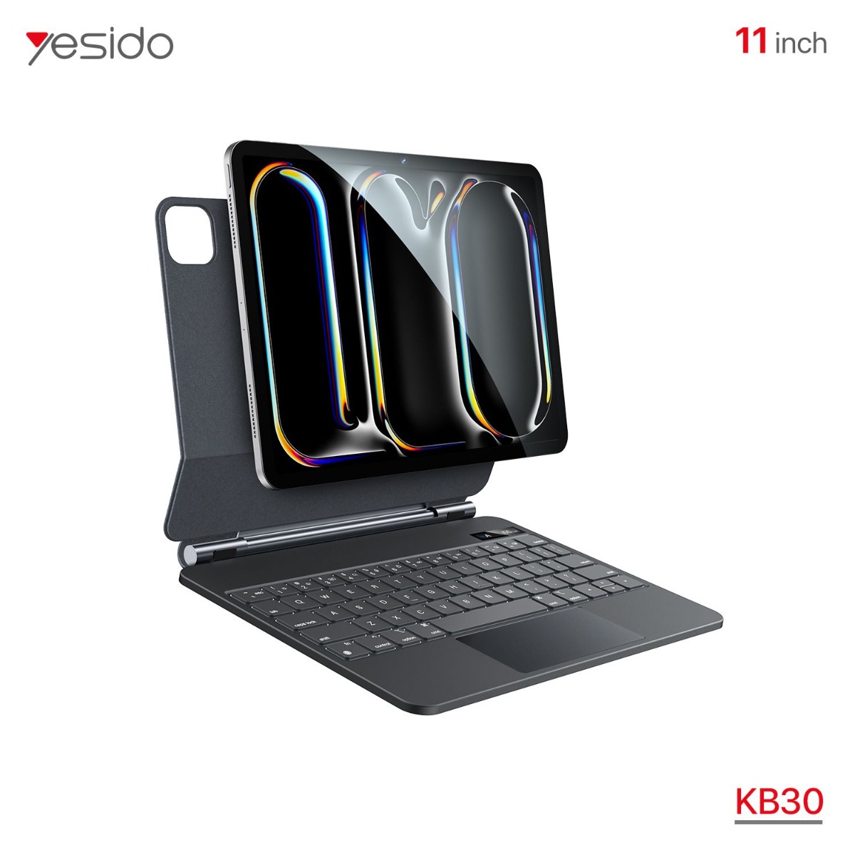 YESIDO KB30 (Pro M4) iPad Leather Book Case with Keyboard & Mouse