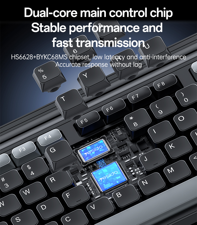 كيبورد وماوس YESIDO KB43 لاسلكي