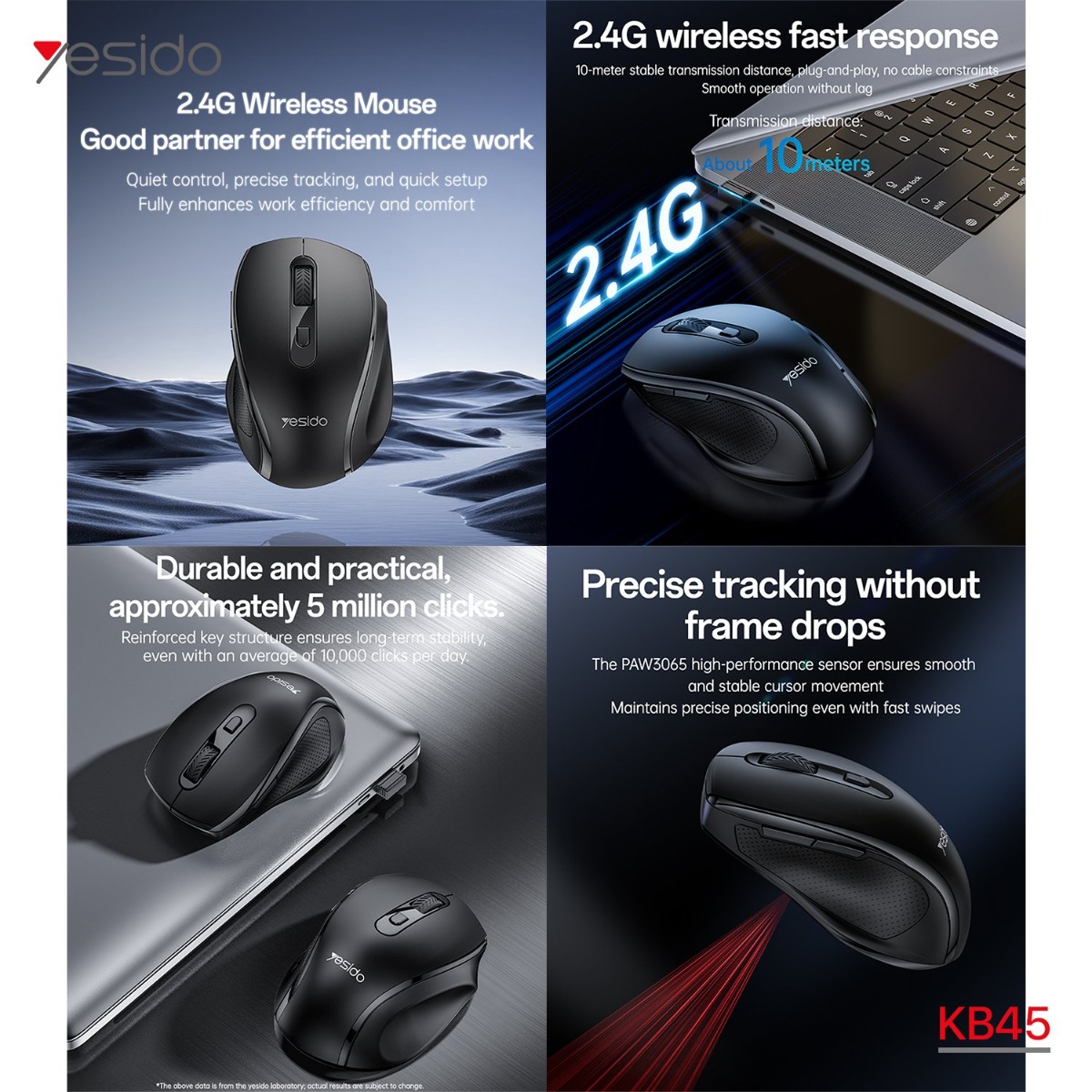ماوس YESIDO KB45 لاسلكي
