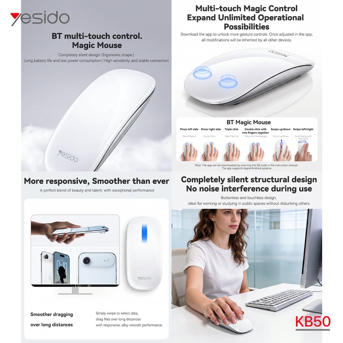 YESIDO KB50 Wireless Gaming Mouse