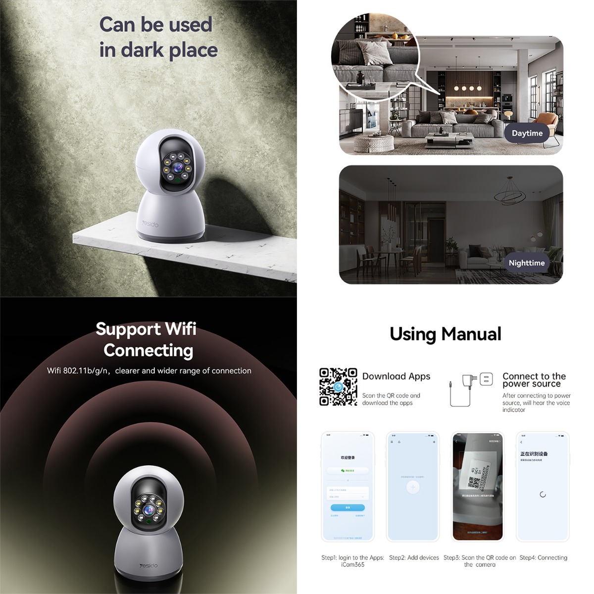 YESIDO KM11 IP Indoor Security Camera