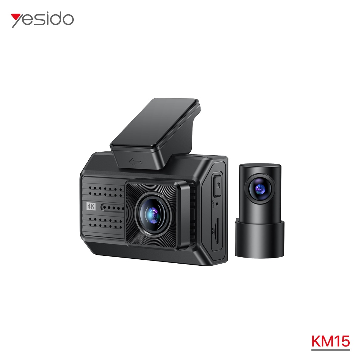كاميرا مراقبة YESIDO KM15 Dash Cam مزدوجة للسيارة