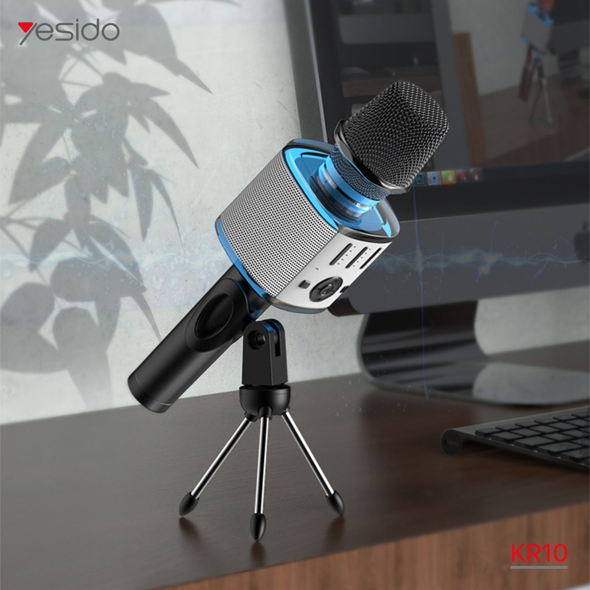 YESIDO KR10 2in1 Wireless Bluetooth Microphone & Speaker