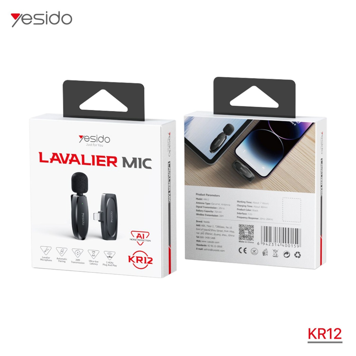 ميكروفون YESIDO KR12 Lightning