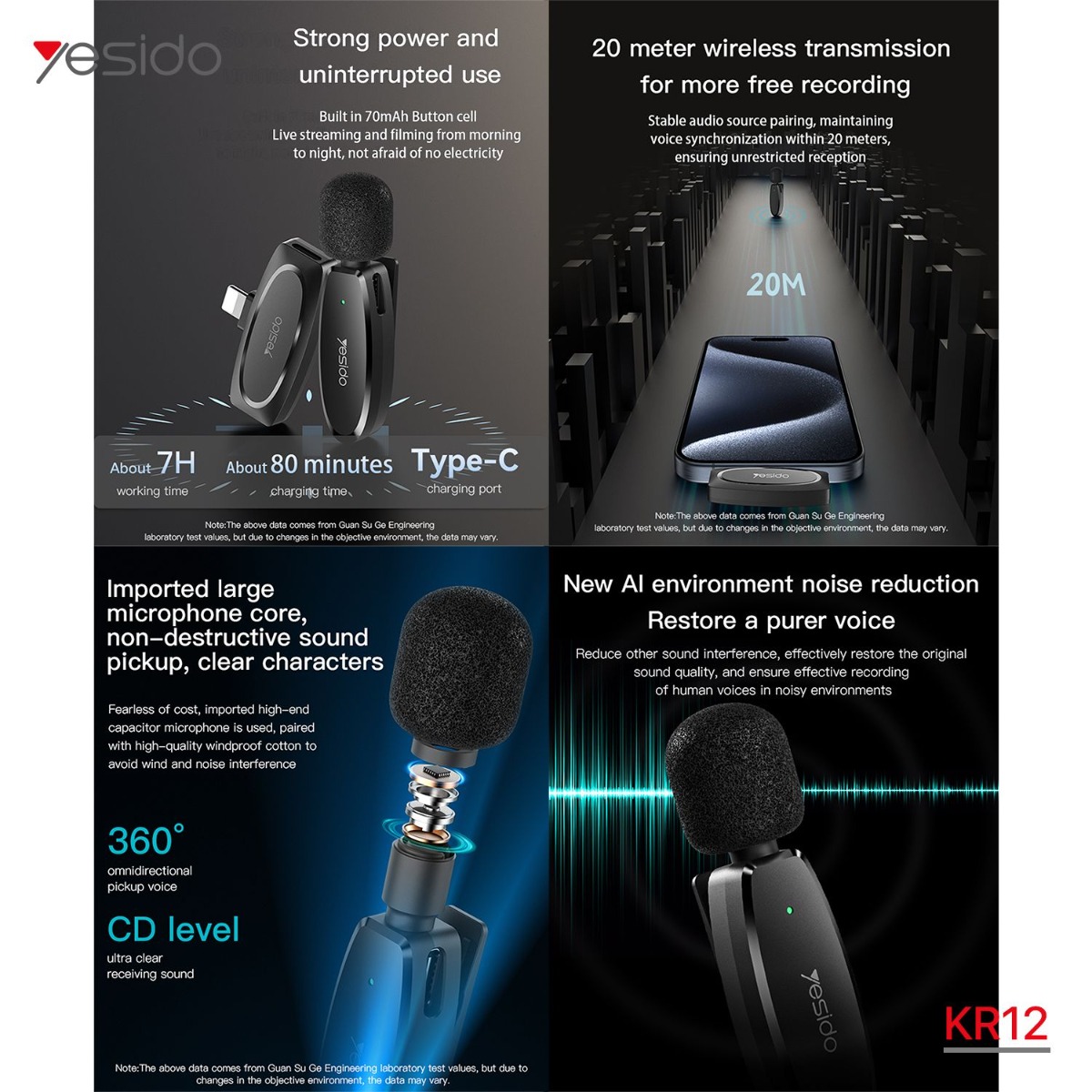 YESIDO KR12 Lightning Microphone