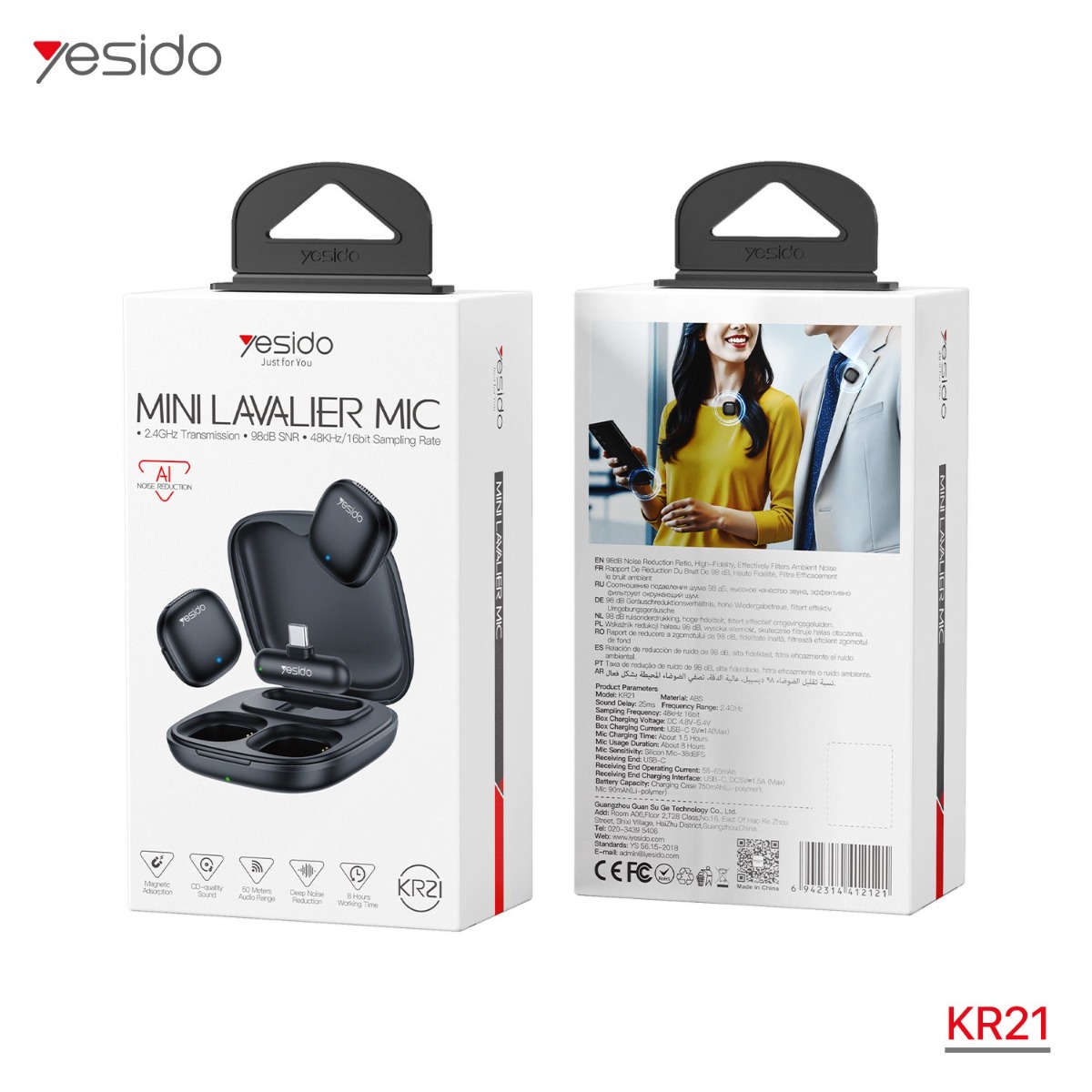 ميكروفون YESIDO KR21 Dual Type-C