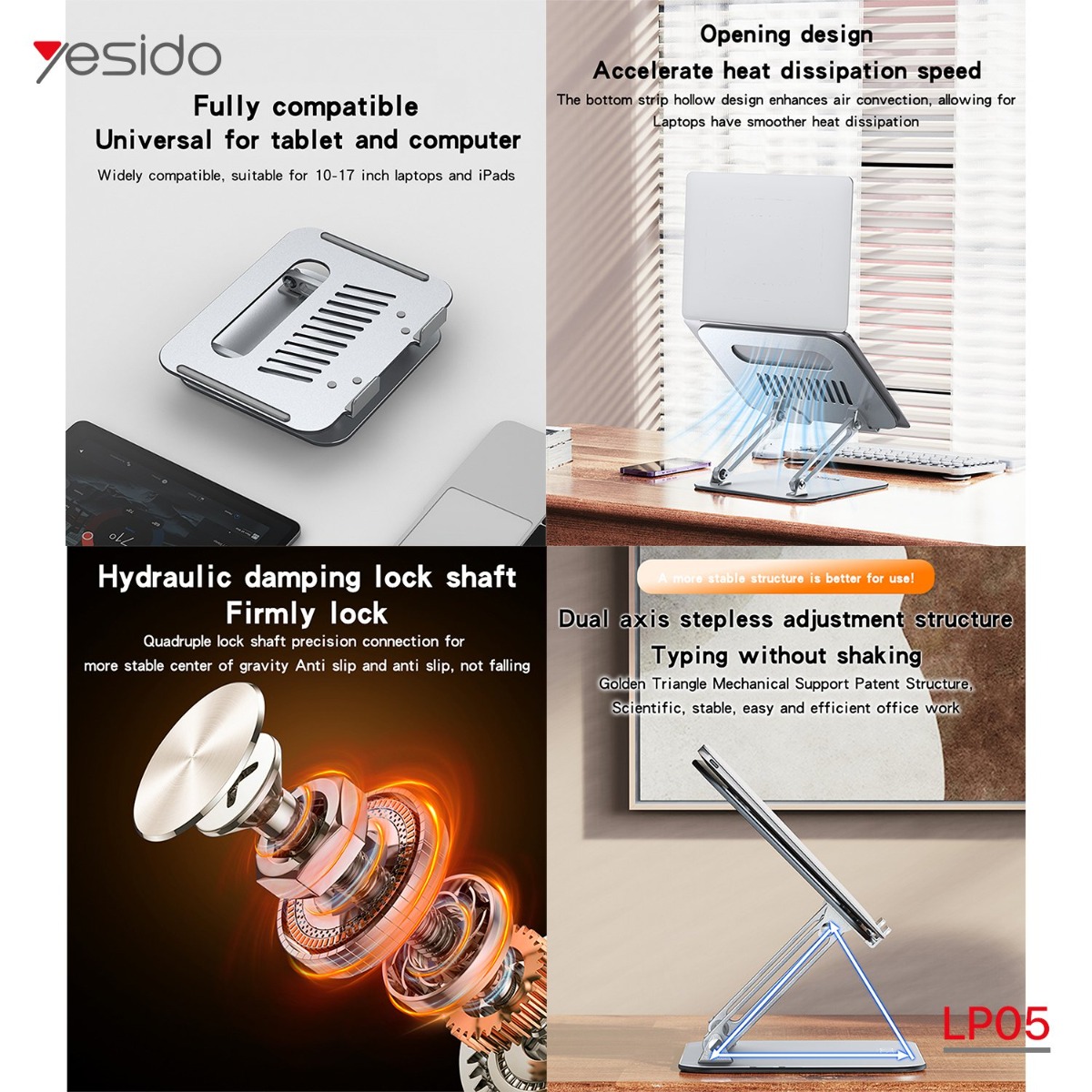 حمالة لابتوب YESIDO LP05