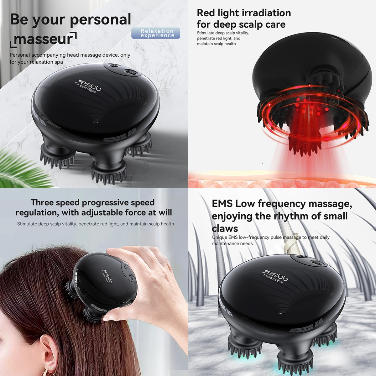 YESIDO MG04 Head Massager Device