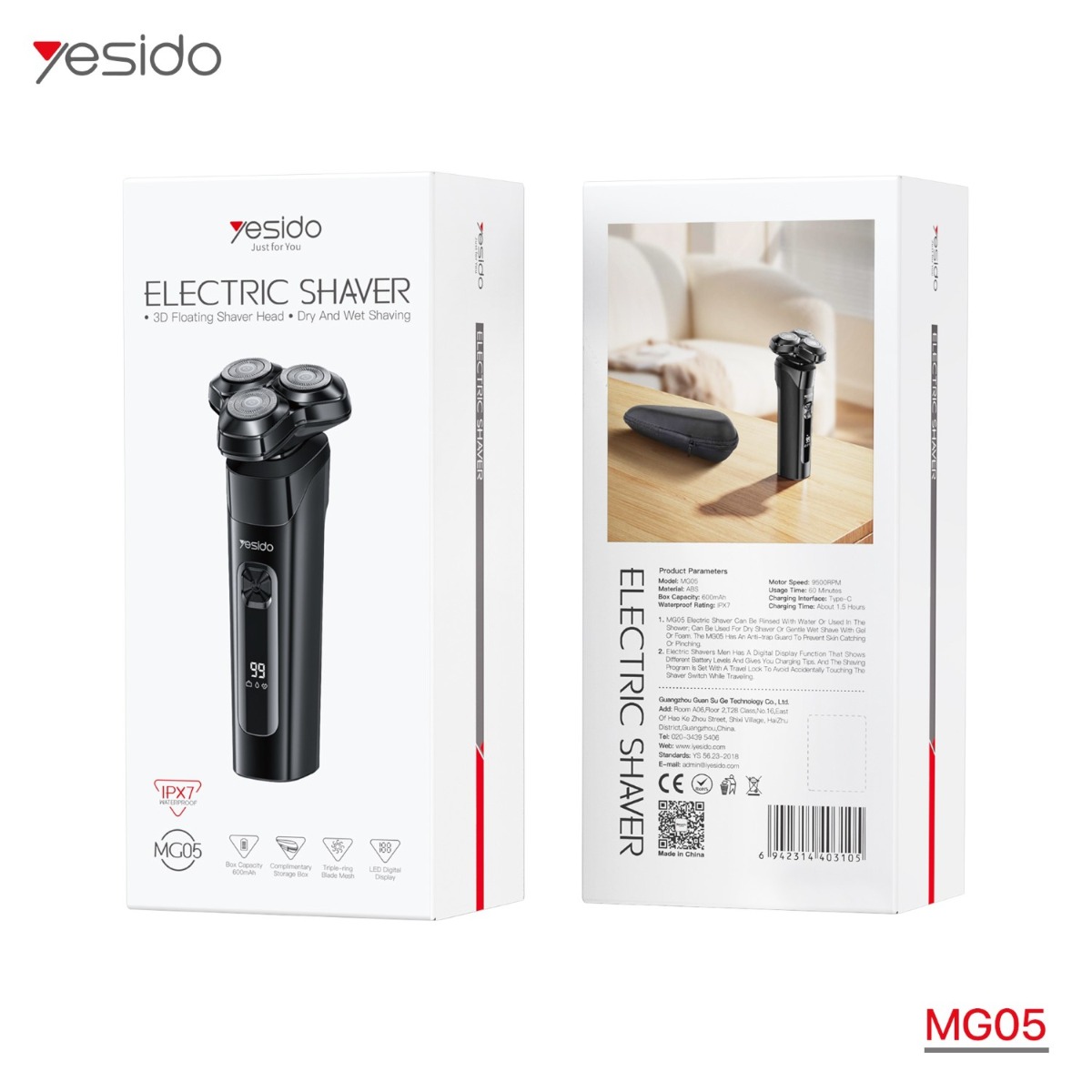 ماكينة الحلاقة YESIDO MG05