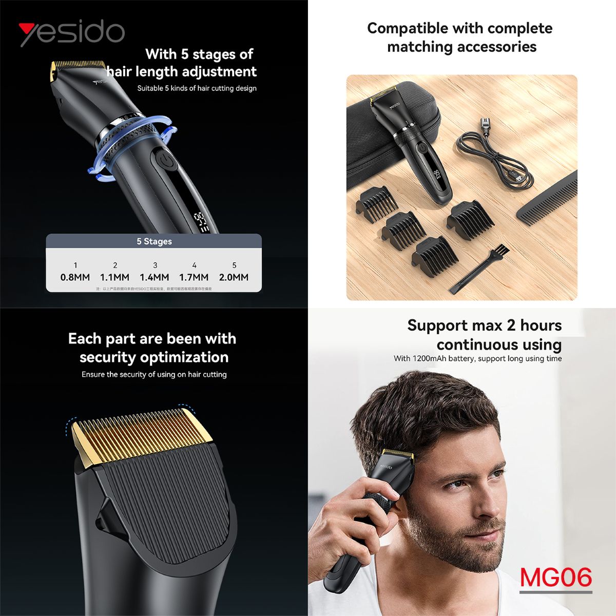 YESIDO MG06 Electric Shaver