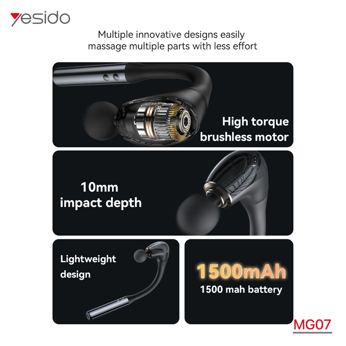 فرد مساج YESIDO MG07 للرقبة