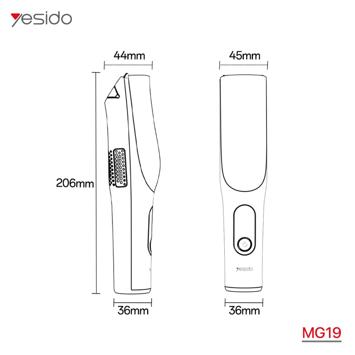 YESIDO MG19 Baby Hair Clipper with Vacuum Suction