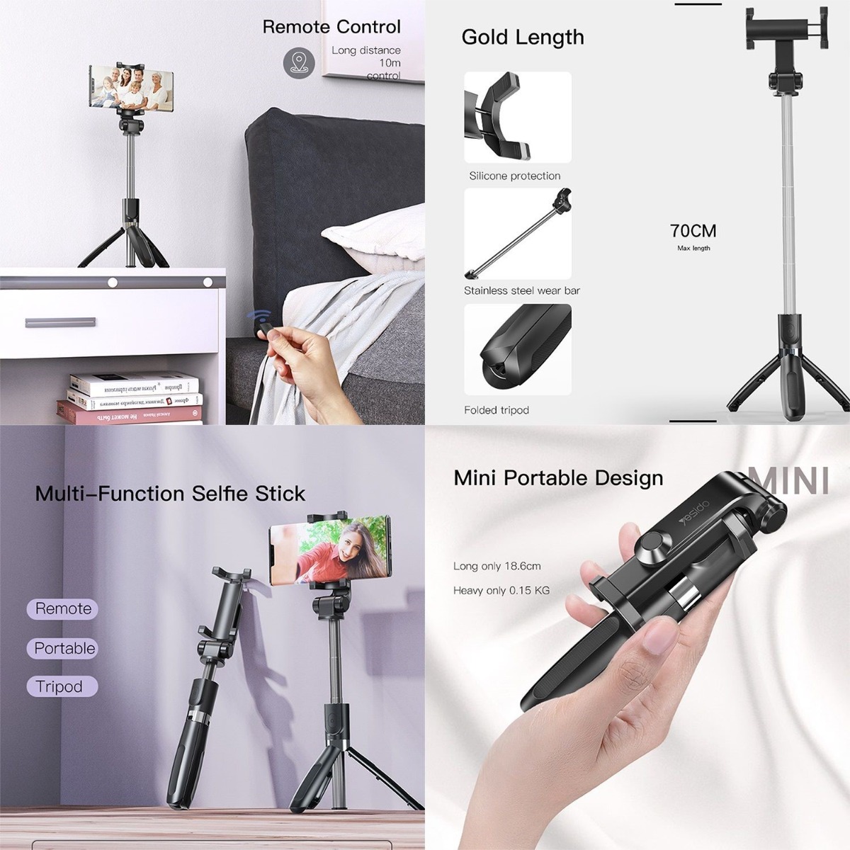 YESIDO SF11 Selfie Stick