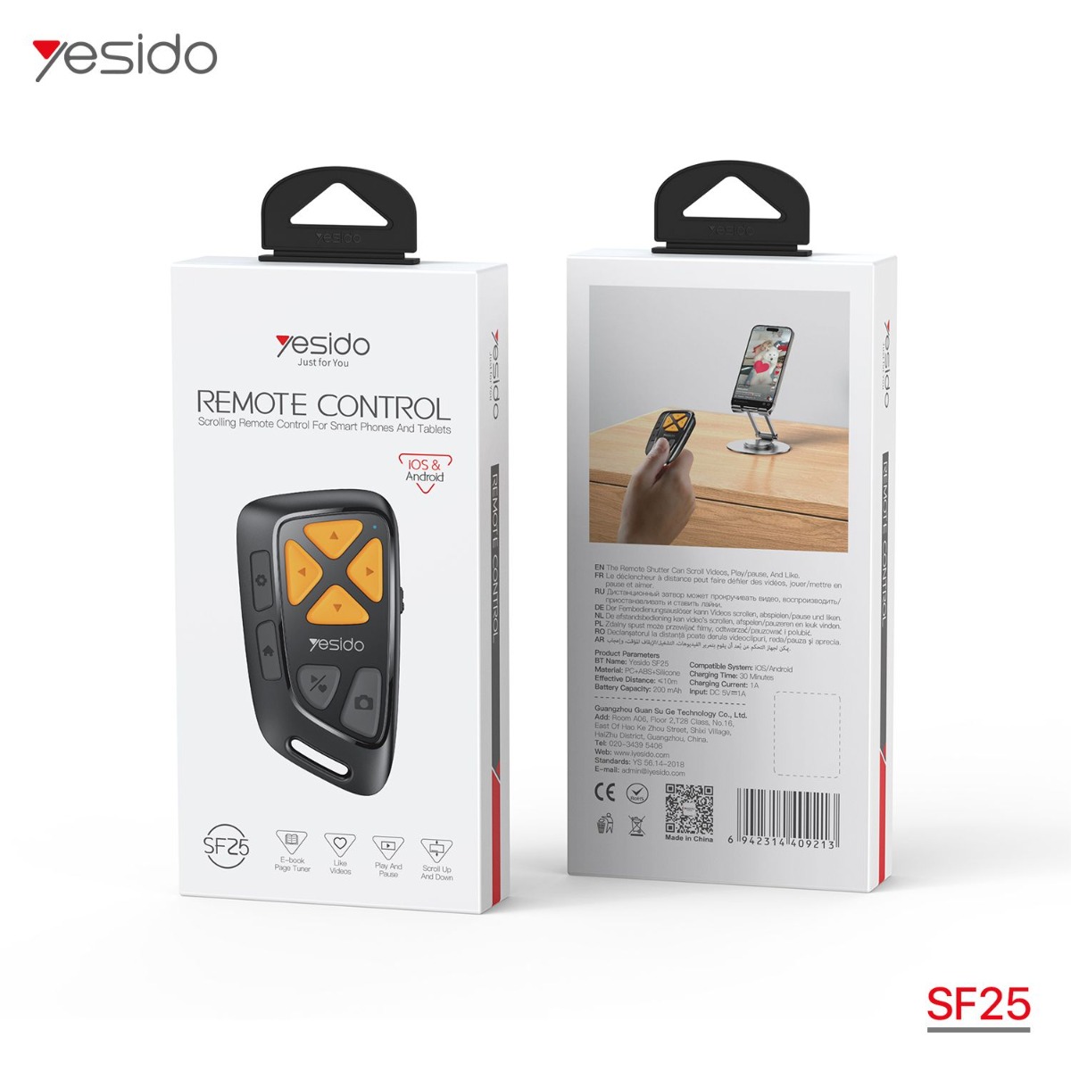 YESIDO SF25 Wireless Remote Control