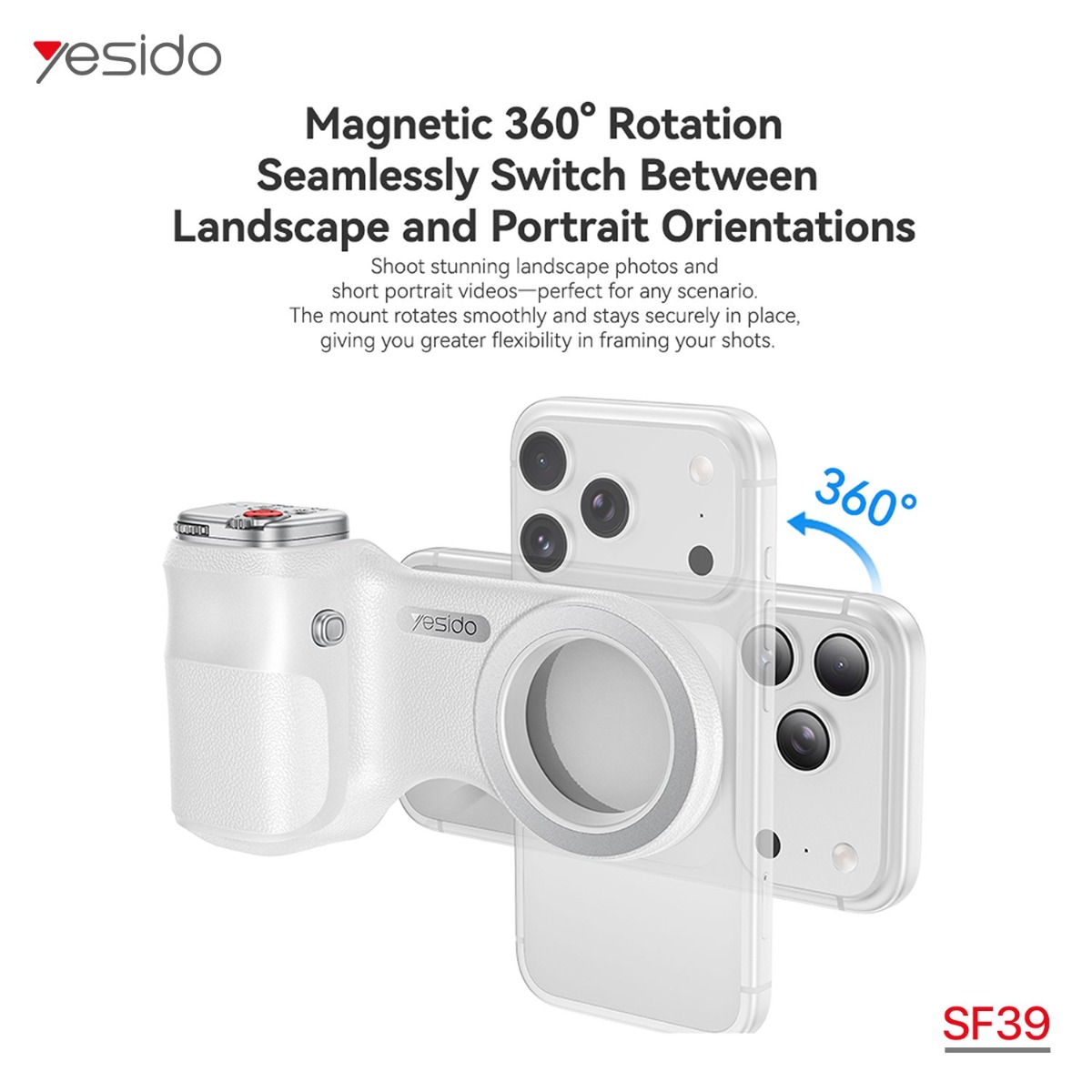 YESIDO SF39 Bluetooth Mobile Camera Grip