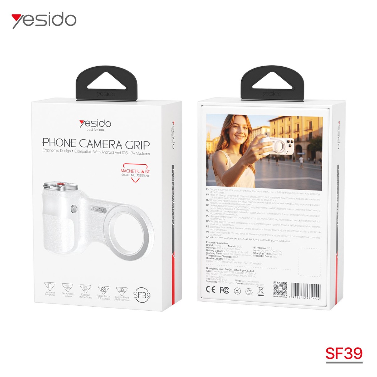 YESIDO SF39 Bluetooth Mobile Camera Grip
