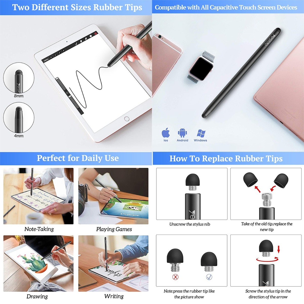 YESIDO ST01 Double-headed Touch Pen