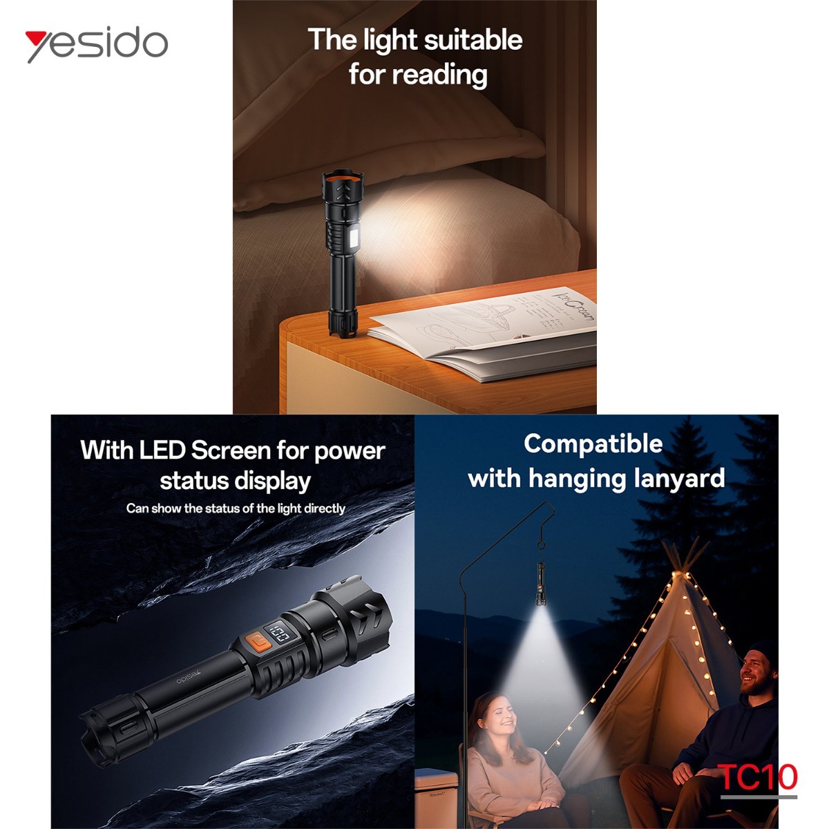 YESIDO TC10 LED Flashlight