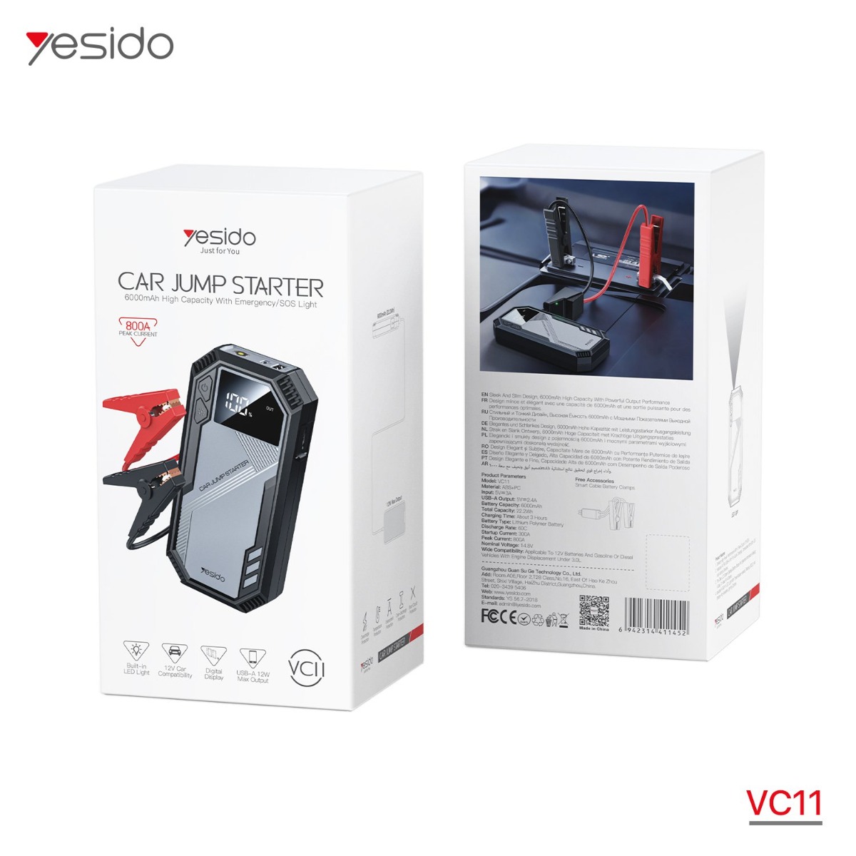 YESIDO VC11 Car Jump Starter