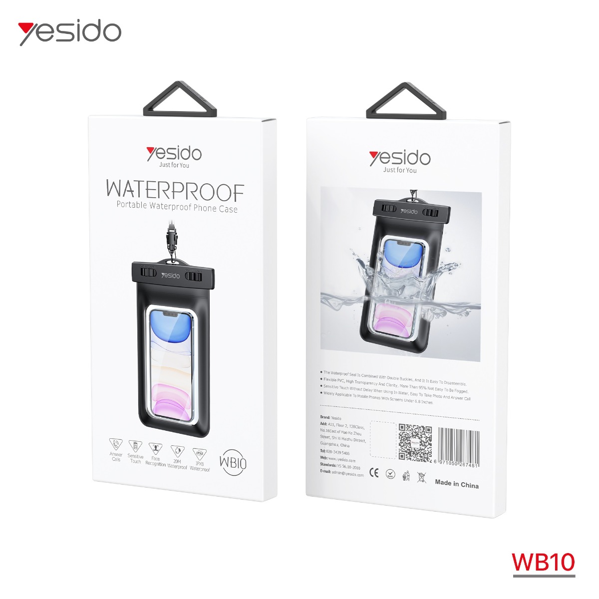 حقيبة YESIDO WB10 ضد الماء