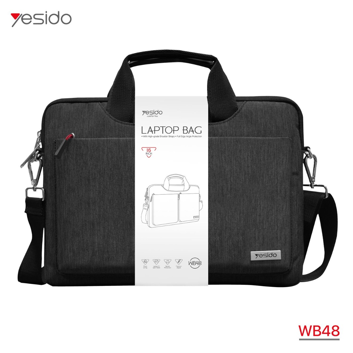 YESIDO WB48 Laptop Shoulder Bag