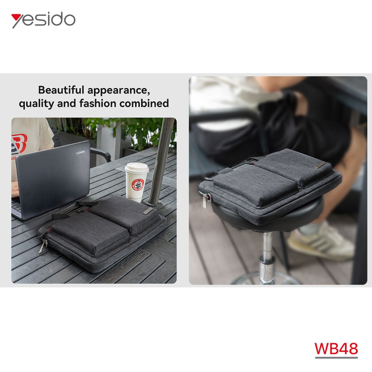 حقيبة كتف YESIDO WB48 للابتوب