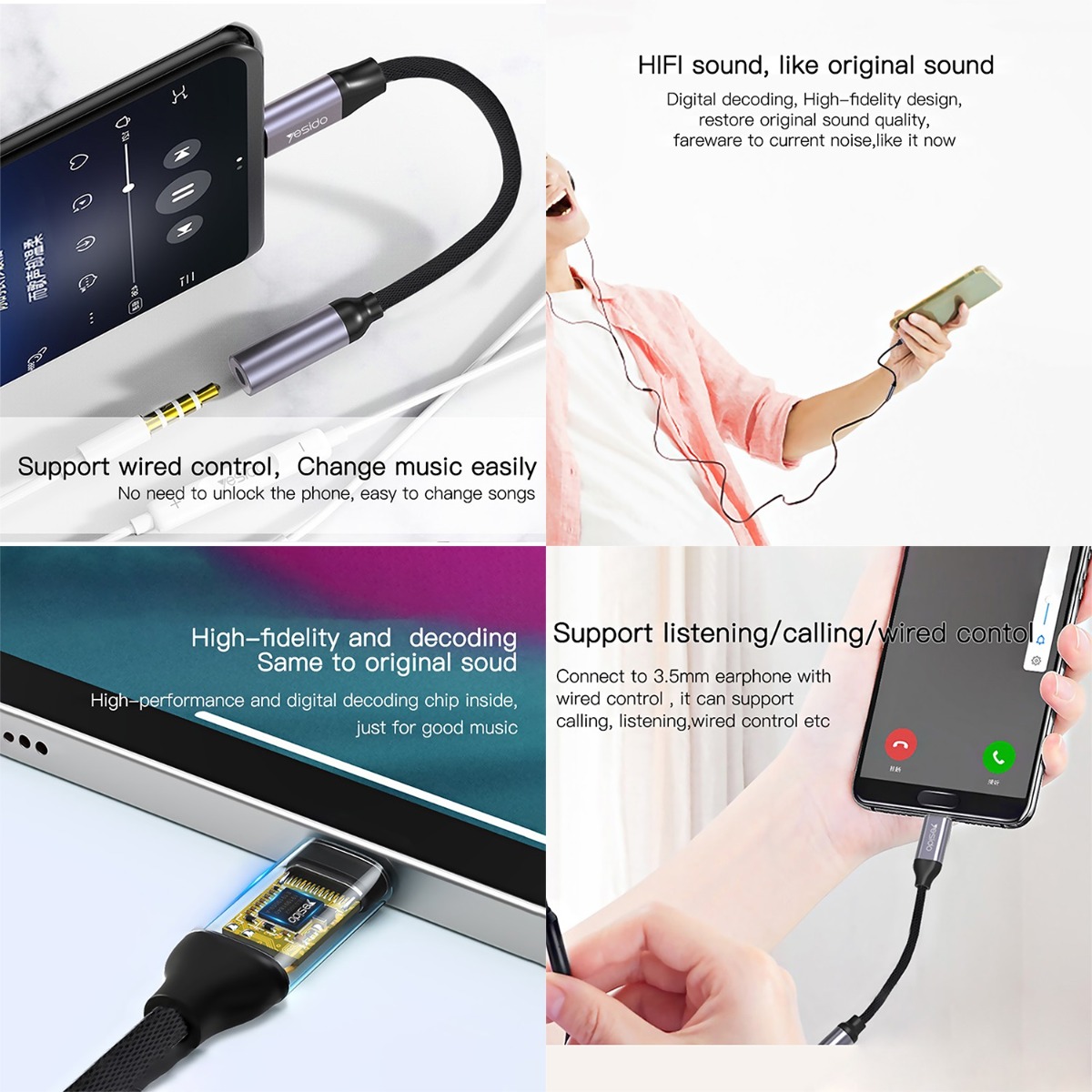 YESIDO YAU19 Audio Adapter