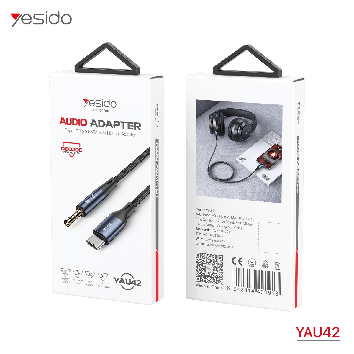 YESIDO YAU42 AUX Audio Cable