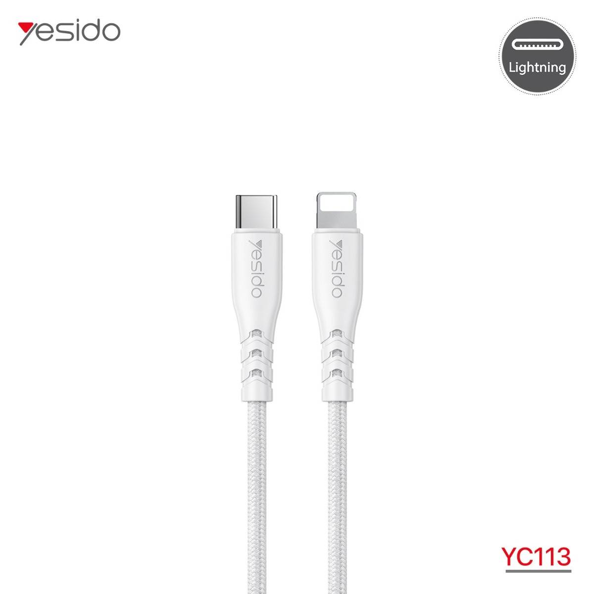 YESIDO YC113 20W PD Charger with Lightning Cable