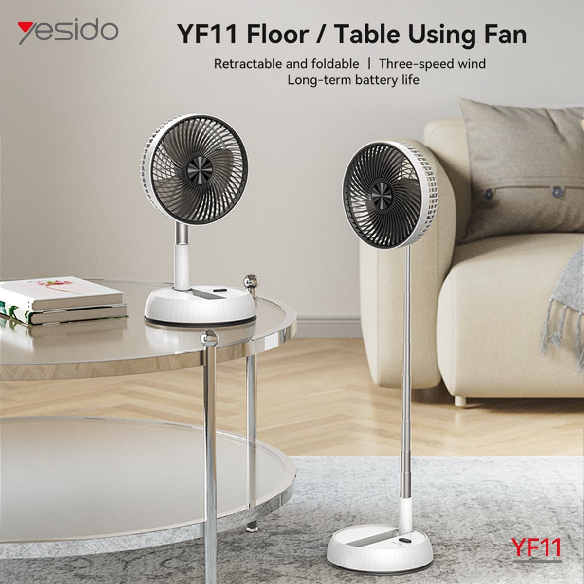 YESIDO YF11 Office Folding Fan