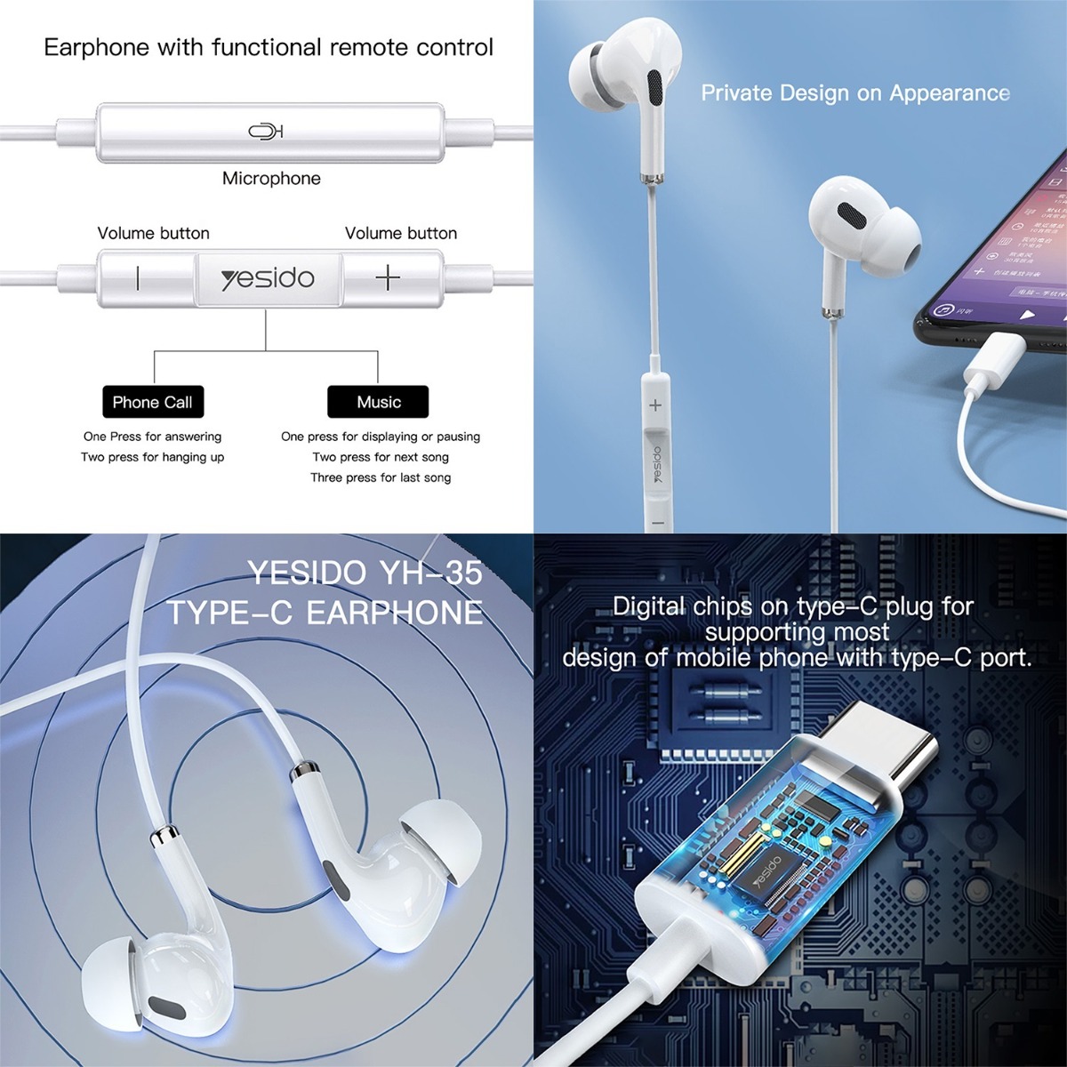 YESIDO YH35 Earphone