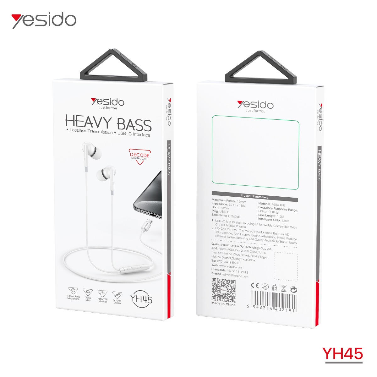 YESIDO YH45 Earphone